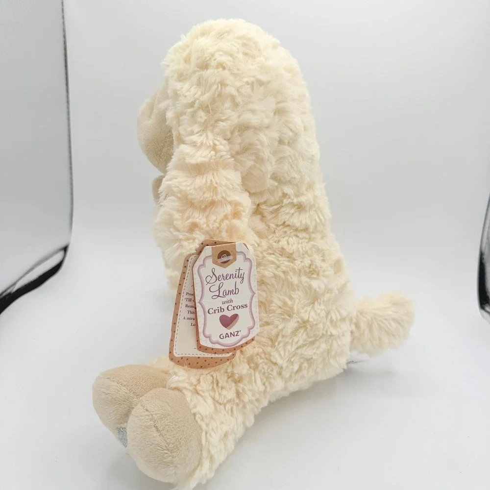 Ganz Serenity Lamb Plush Kids One Size Cream New God Bless This Child Cross
